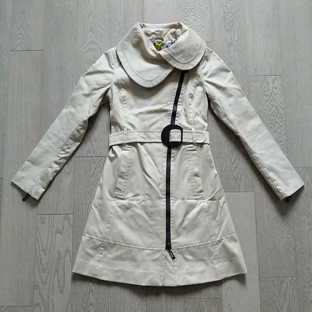Soia & Kyo Cherry Spring Trench Coat in Sand XXS
